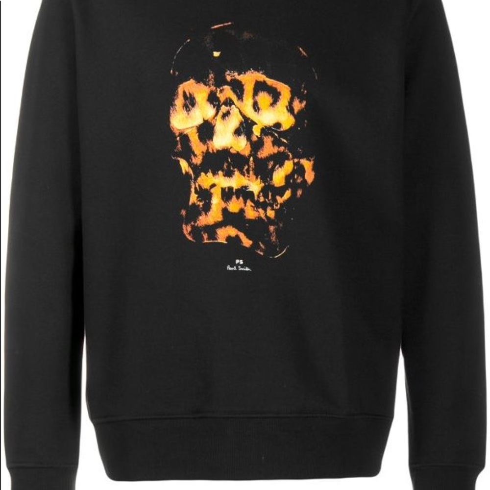 PS Paul Smith flaming skull print sweatshirt NWT - Picture 4 of 6